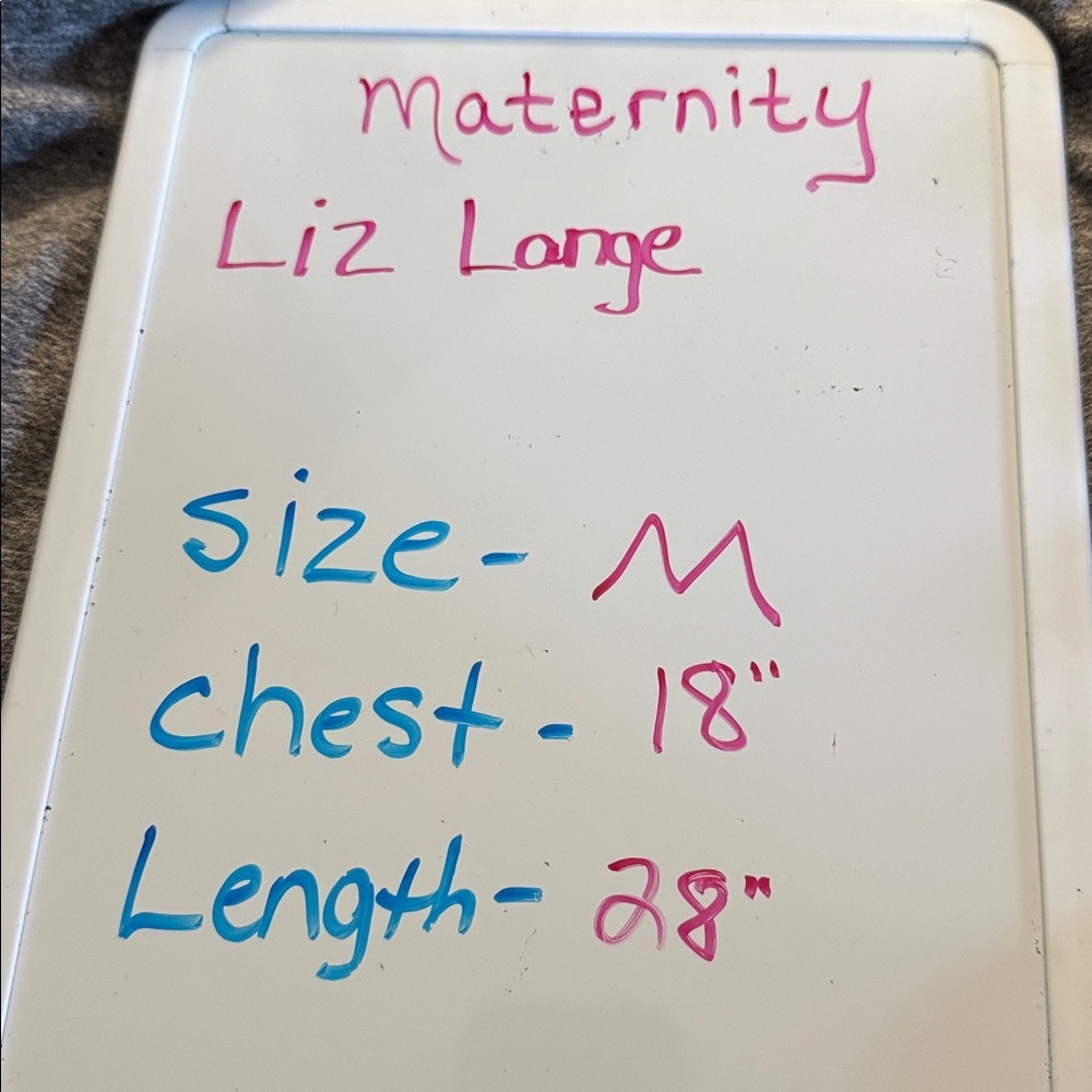 Liz Lange Maternity Gray Ruched Tee Shirt Top Size Medium Stretchy - Picture 5 of 5